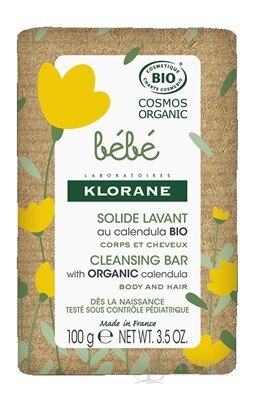 KLORANE BEBE Jemné mýdlo s BIO měsíčkem, tělo a vlasy 1x100 g