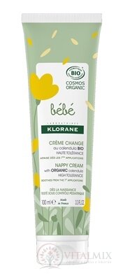 KLORANE BEBE Krém na přebalování s BIO měsíčkem 1x100 ml