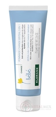 KLORANE BEBE POMMADE CHANGE ERYTEAL 3 EN 1 mast na přebalování 1x75 ml