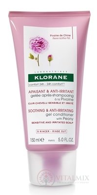 KLORANE GELÉE Après shampooing À LA Pivoine gelový balzám na citlivou a podrážděnou vlasovou pokožku 1x150 ml