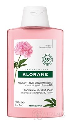 KLORANE ŠAMPON s BIO pivoňkou citlivá a podrážděná vlasová pokožka 1x200 ml