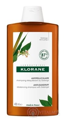 KLORANE ŠAMPON s galangalem proti lupům, vracející rovnováhu 1x400 ml