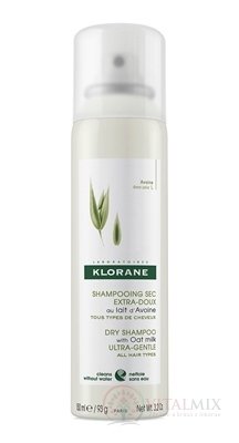 KLORANE Shampooing SEC Lait d&#39;Avoine suchý šampon s ovesným mlékem, všechny typy vlasů (inov.2019) 1x150 ml