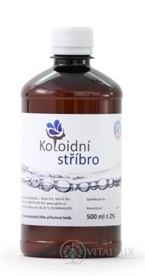 Koloidní stříbro 40 ppm roztok 1x500 ml