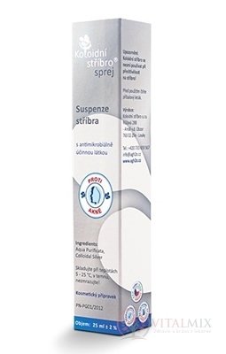 Koloidní stříbro AKNÉ 20 ppm sprej 1x25 ml