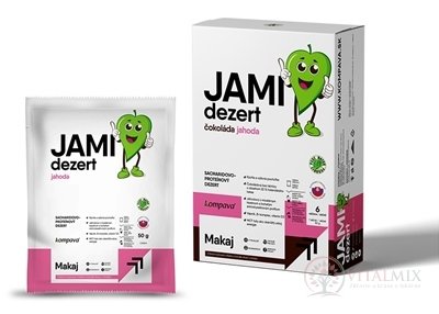 Kompava JAMI dezert Jahoda sacharidovo-proteinový prášek, sáčky 1x6 ks