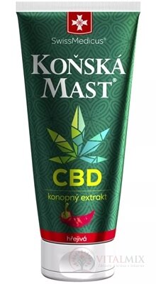 KOŇSKÁ MAST s CBD hřejivá bylinný balzám 1x200 ml