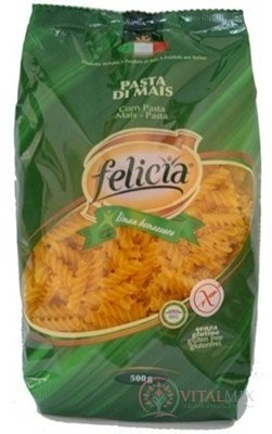 Kukuřičné těstoviny Felicia Fusilli bez lepku 1x500 g