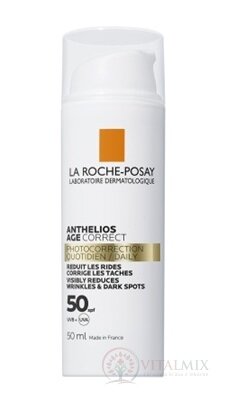 LA ROCHE-POSAY ANTHELIOS AGE CORRECT SPF50 fotokorekční denní krém s SPF faktorem 1x50 ml