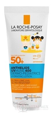 LA ROCHE-POSAY ANTHELIOS DP LOTION SPF50+ hydratační mléko pro děti s ochranným faktorem 1x75 ml