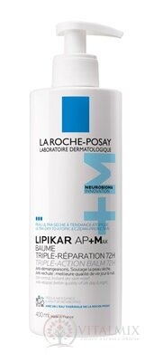 LA ROCHE-POSAY LIPIKAR BAUME AP+ MAX balzám s trojím účinkem na velmi suchou pokožku 1x400 ml