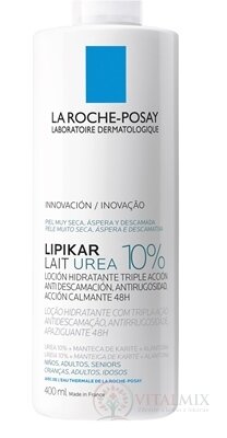 LA ROCHE-POSAY LIPIKAR LAIT UREA 10% tělové mléko, s pumpičkou 1x400 ml