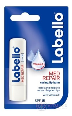 Labello MED REPAIR SPF 15 s vitaminem E, balzám na rty 1x4,8 g