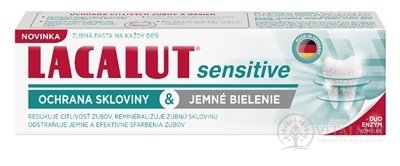 LACALUT sensitive zubní pasta ochrana skloviny &amp; jemné bělení (+ DUO enzym komplex) 1x75 ml