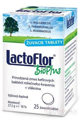 LactoFlor BioPlus žvýkací tablety tbl MND 1x25 ks