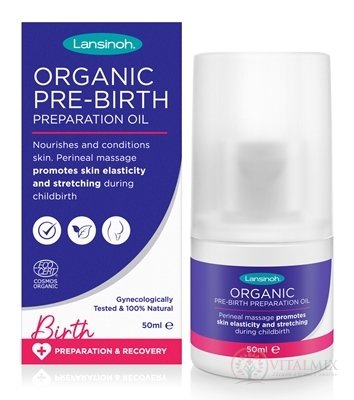 LANSINOH Organický olej pro masáž hráze 1x50 ml