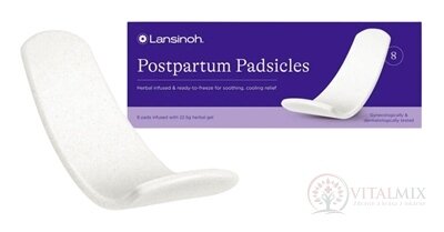 Lansinoh Padsicles Poporodní vložky chladivo - zklidňující v bylinné směsi 1x8 ks