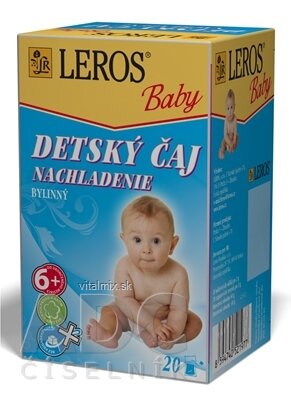 LEROS BABY DĚTSKÝ ČAJ nachlazení bylinný 20x2 g (40 g)
