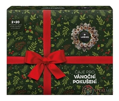 LEROS ČAJE PRO VÁNOČNÍ POKUŠENÍ čaj Ženská touha 20x2 g + čaj Mužská touha 20x2 g, 1x1 set