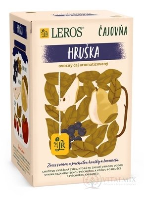 LEROS Čajovna HRUŠKA ovocný čaj, s příchutí karamelu, nálevové sáčky 20x2,5 g (50 g)