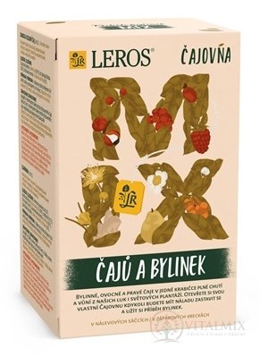 LEROS Čajovna MIX čajů a BYLINEK nálevové sáčky (16x2g + 2x2,5g) (37 g)