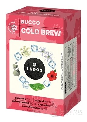LEROS COLD BREW BUCCO bylinná směs, nálevové sáčky (inov. 2024) 20x1,5 g (30 g)