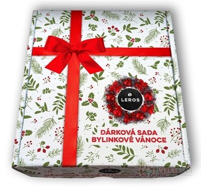 LEROS DÁRKOVÁ SADA BYLINKOVÉ VÁNOCE čaj Bylinkové Vánoce 20x2 g + čaj Šipka Imunita 10x2,5 g + sirup Bylinkové Vánoce 250 ml, 1x1 set