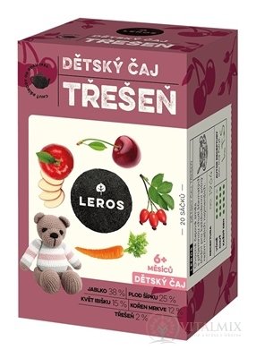LEROS DĚTSKÝ ČAJ TŘEŠE nálevové sáčky (od 6+ měsíců) 20x2 g (40 g)