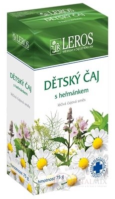 LEROS Dětský čaj s heřmánkem sypaný 1x75 g