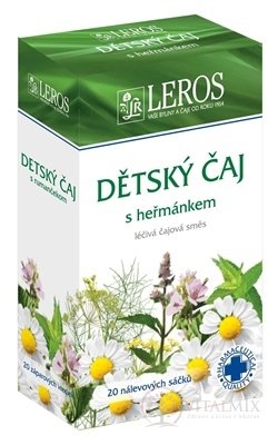 LEROS Dětský čaj s heřmánkem nálevový sáčky 20x1,5 g (30 g)