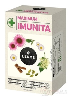 LEROS IMUNITA MAXIMUM nálevové sáčky (inů. 2021) 20x1,2 g (24 g)