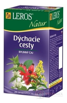 LEROS NATUR Dýchací cesty (NACHLAZENÍ, CHŘIPKA) bylinkový čaj 20x1,5 g (30 g)