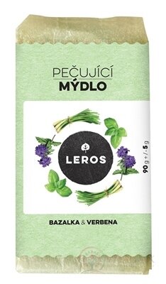 LEROS OŠETŘUJÍCÍ MÝDLO BAZALKA &amp; VERBENA tuhé mýdlo 1x90 g