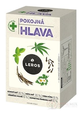 LEROS KLIDNÁ HLAVA bylinná čajová směs, nálevové sáčky 20x1,5 g (30 g)