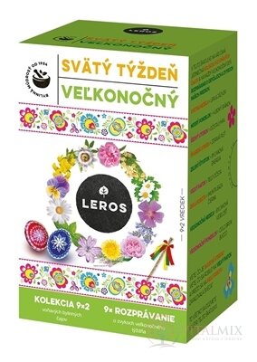 LEROS SVATÝ TÝDEN VELIKONOČNÍ 2025 9 druhů čajů po 2 nálevové sáčky + 9x povídání o zvycích (28,2 g), 1x1 set
