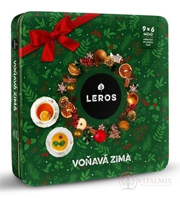 LEROS VOŇAVÁ ZIMA 4 9 druhů čajů po 6 nálevových sáčcích (inov. 2024) (96,6 g), 1x1 set