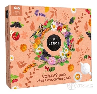 LEROS VOŇAVÝ SAD 6 druhů ovocných čajů po 5 sáčcích, 1x1 set