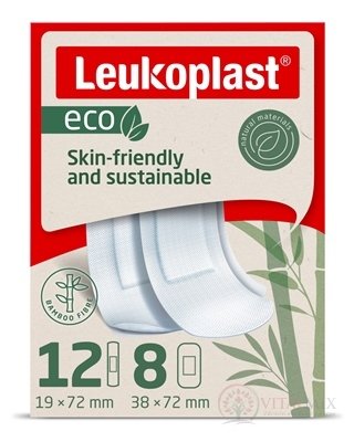 LEUKOPLAST ECO náplast na rány, 2 velikosti, 1x20 ks