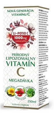 LI-POTIO C lipozomální vitamín C (inov.21) 1x250 ml
