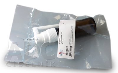 Lékovka 20ml hnědá s aplikátorem do krku - FAGRON sáček PE 1x1 ks