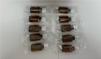 Lahvička IONISTER hnědá 25 ml - FAGRON/K se šroubovacím uzávěrem 10x1 ks