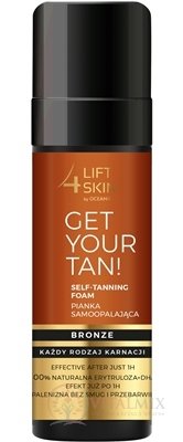 LIFT4SKIN SELF-TANNING FOAM BRONZE samoopalovací pěna na tělo 1x150 ml