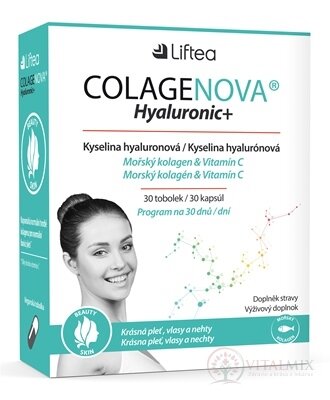 LIFTEA COLAGENOVA Hyaluronic + cps 1x30 ks