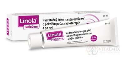 Linola RadioDerm Hydratační krém pro péči o pokožku po radioterapii a po ní, bez parfemace 1x50 ml