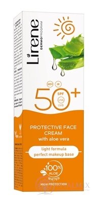 Lirene PROTECTIVE FACE SPF 50+ ochranná pleťová emulze s Aloe Vera 1x50 ml