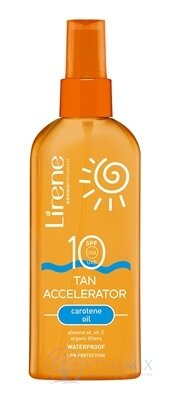 Lirene TAN ACCELERATOR SPF 10 urychlovač opálení s karotenovým olejem 1x150 ml