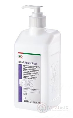 L + R handdisinfect gel etanolový přípravek na dezinfekci rukou 1x500 ml