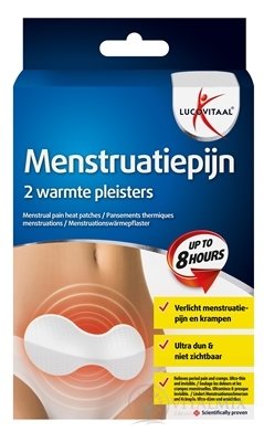 LUCOVITAAL Hřejivé menstruační náplasti na oblast podbřišku 1x2 ks