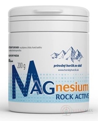 Magnesium ROCK ACTIVE rozpustný prášek 1x200 g