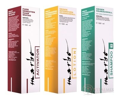 Marbo Akční sada Aktivátor 180 ml + Lotion 180 ml + Šampon 180 ml, 1x1 set